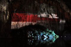 Beeindruckendes Projection Mapping für Gala am See